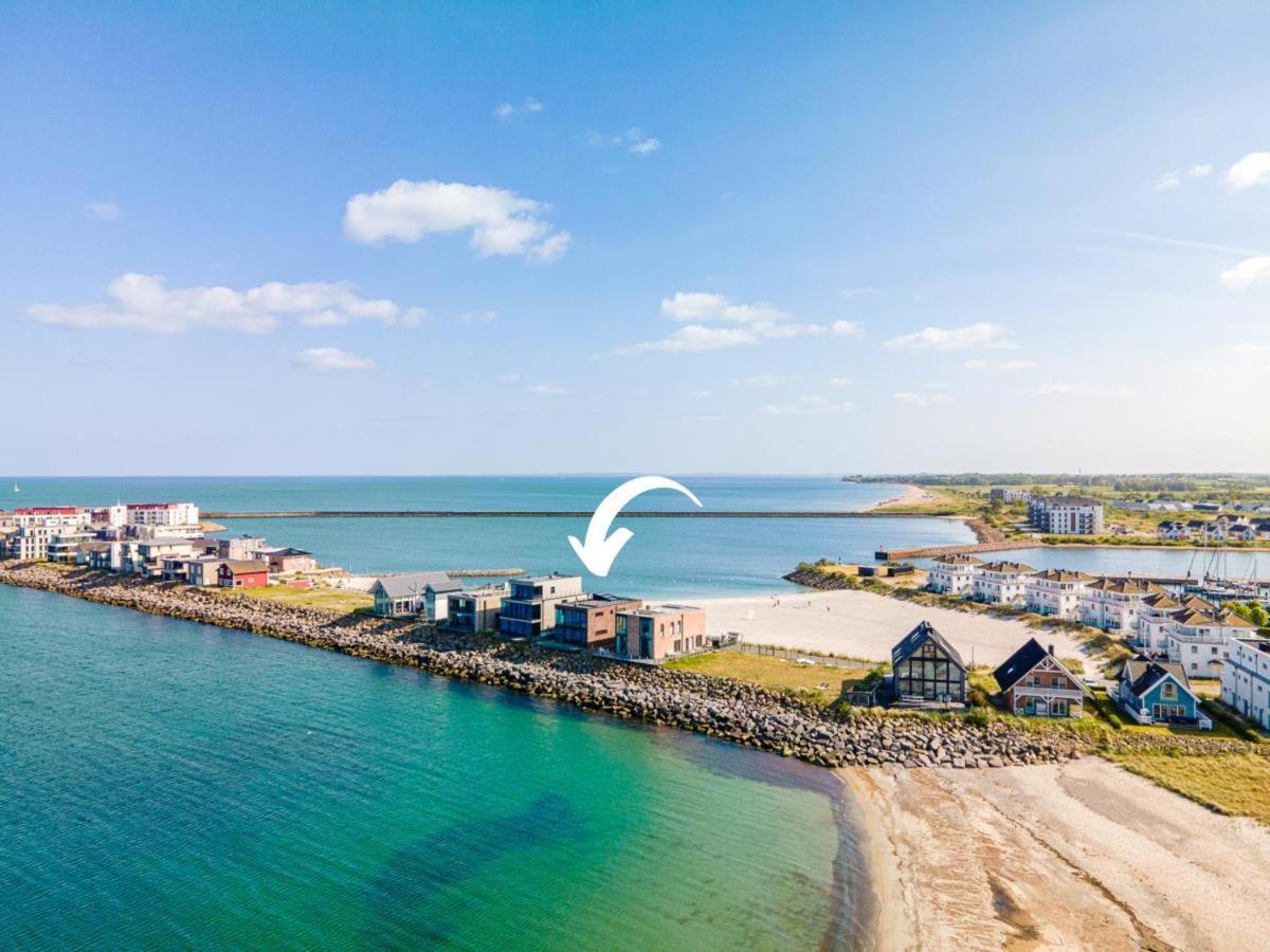 Designer Strandvilla Auf Der Ostsee - Mit Freiem Meerblick Und Dachterrasse Olpenitz Luaran gambar