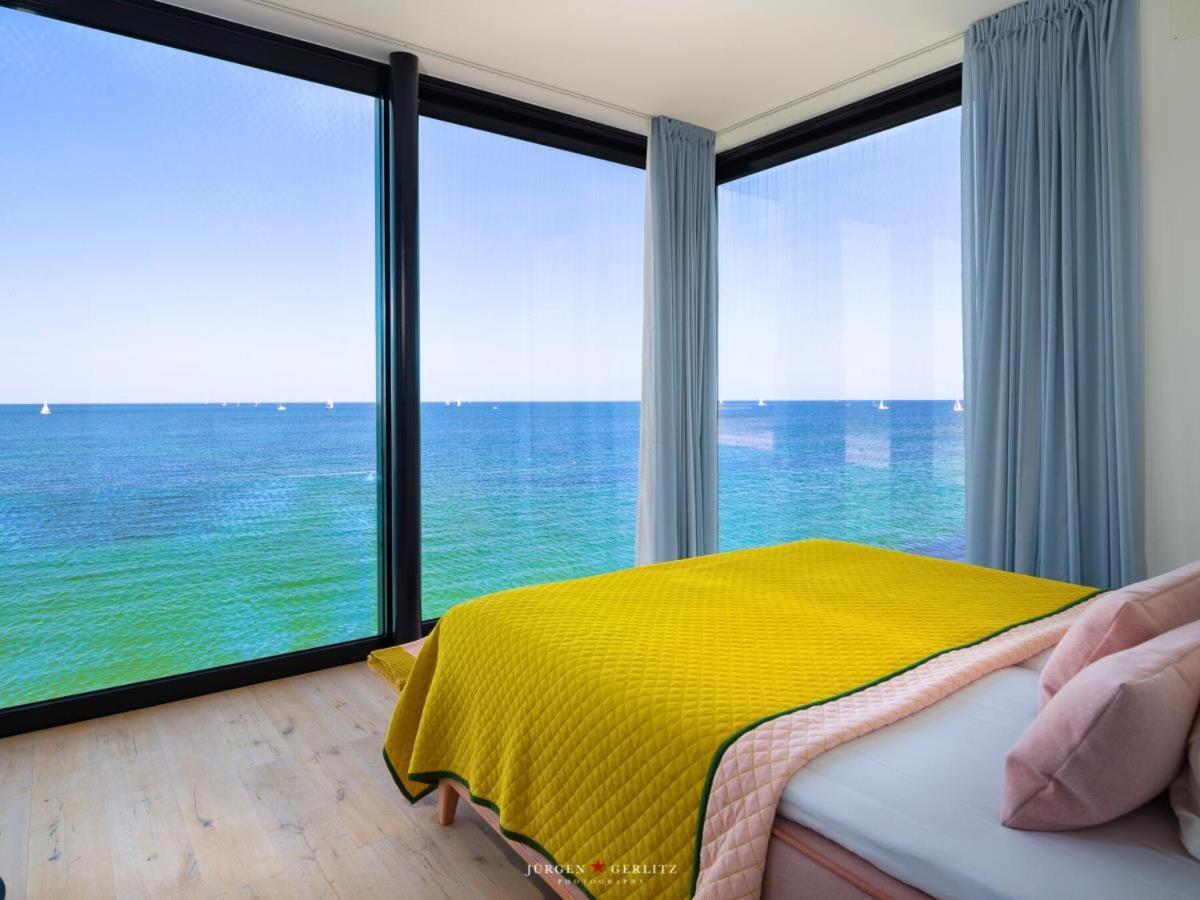 Designer Strandvilla Auf Der Ostsee - Mit Freiem Meerblick Und Dachterrasse Olpenitz Luaran gambar