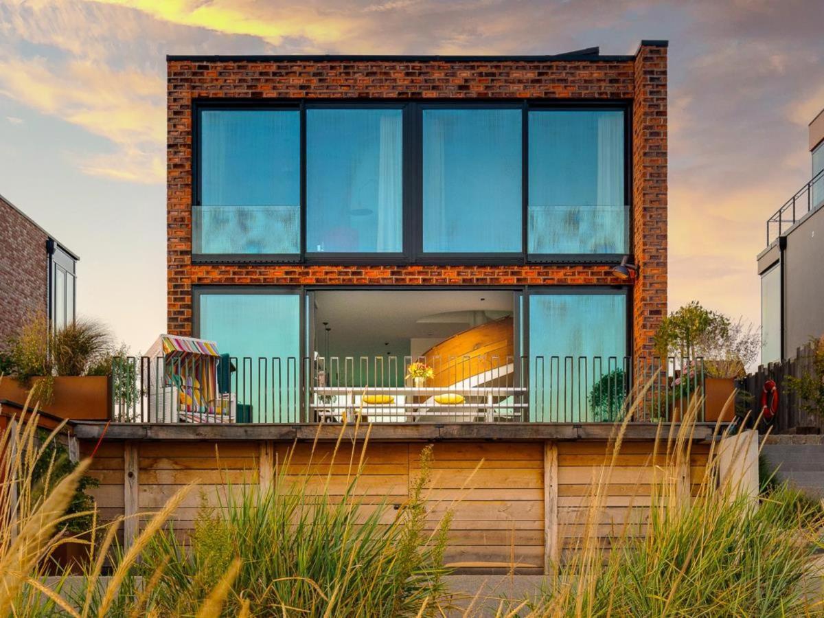 Designer Strandvilla Auf Der Ostsee - Mit Freiem Meerblick Und Dachterrasse Olpenitz Luaran gambar